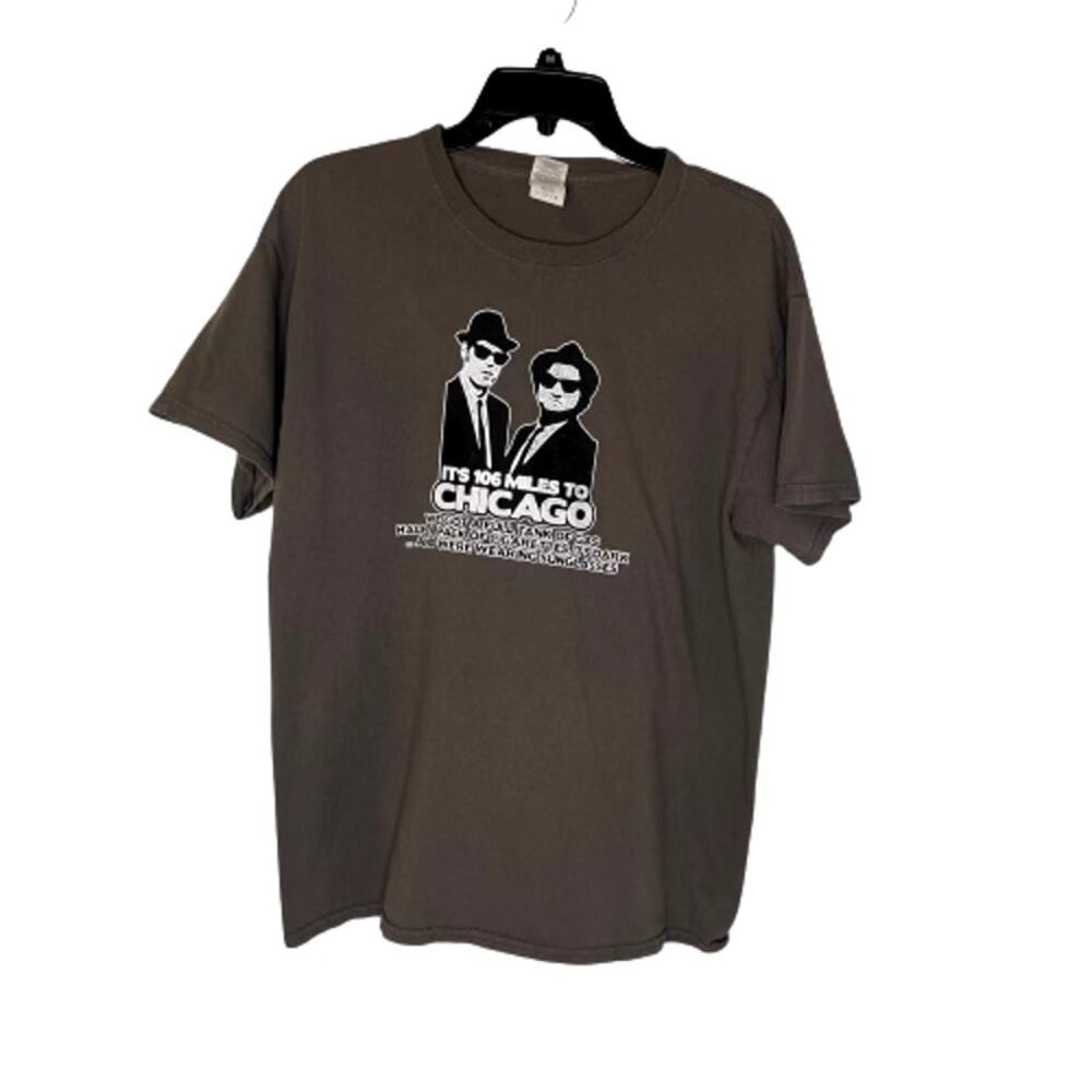 Gildan Blues Brother Chicago Short Sleeve Shirt, Unisex L